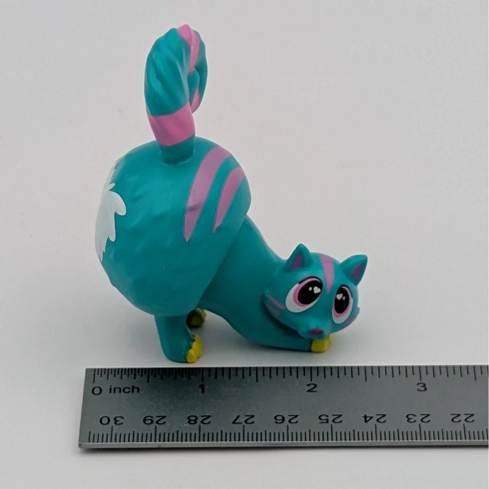 KittyShimmy Bobble Butts Cat Figure Teal Pink Striped Whimsical Kitten Basic Fun